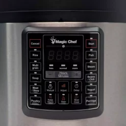 Cookers Magic Chef All-In-One 6 Qt. Stainless Steel Electric Multi-Cooker With Recipe Book -MegaChef Sales Shop stainless steel magic chef multi cookers mcsmc10s7 4f 1000