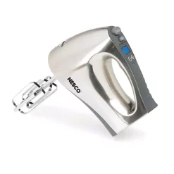 Mixers Nesco 16-Speed Digital Stainless Steel Hand Mixer With Built-In Timer -MegaChef Sales Shop stainless steel nesco hand mixers hm 350 4f 1000