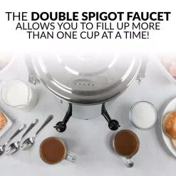 Coffee Makers Nostalgia 45-Cup Stainless Steel Quick Brewing Coffee Urn 9 Coffee Makers Nostalgia 45-Cup Stainless Steel Quick Brewing Coffee Urn -MegaChef Sales Shop stainless steel nostalgia coffee urns cuds45ss 1f 1000