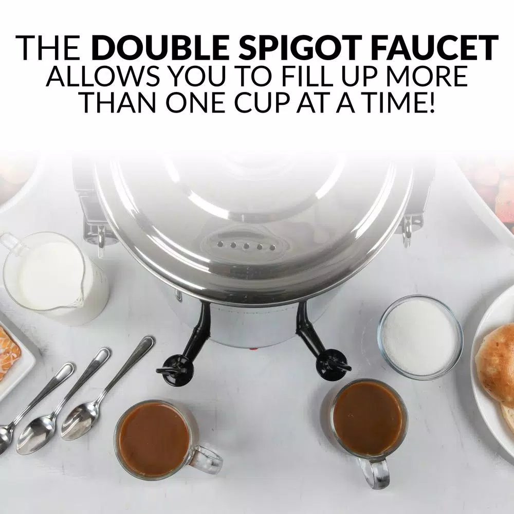 Coffee Makers Nostalgia 45-Cup Stainless Steel Quick Brewing Coffee Urn 4 Coffee Makers Nostalgia 45-Cup Stainless Steel Quick Brewing Coffee Urn - Image 4