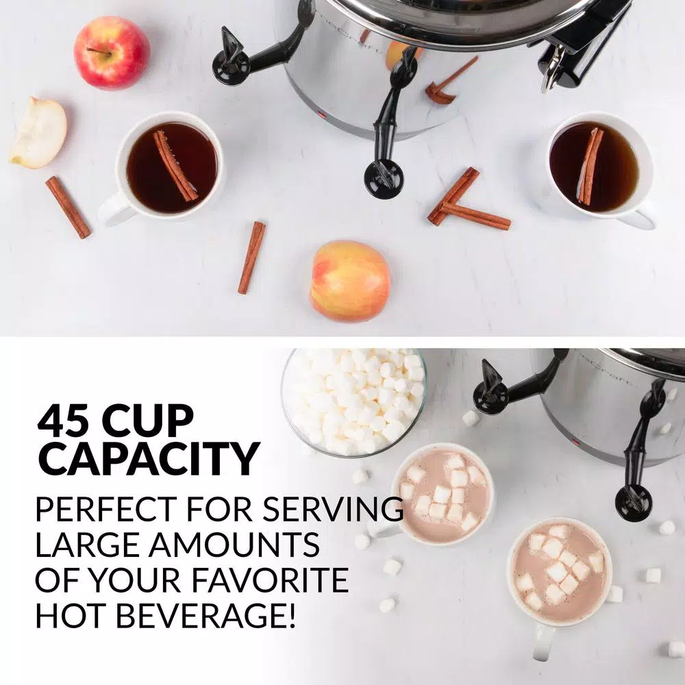 Coffee Makers Nostalgia 45-Cup Stainless Steel Quick Brewing Coffee Urn 3 Coffee Makers Nostalgia 45-Cup Stainless Steel Quick Brewing Coffee Urn - Image 3