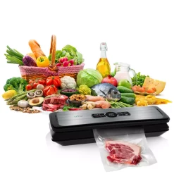 Food Processing NutriChef White With Digital Scale 1-Touch Automatic Open And Close Food Vacuum Sealer Electric Air Sealing Preserver -MegaChef Sales Shop stainless steel nutrichef food vacuum sealers pkvs45sts 1f 1000