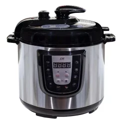 Cookers SPT 6 Qt. Stainless Steel Electric Pressure Cooker With Built-In Timer