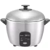 Cookers SPT 3-Cup Stainless Steel Rice Cooker