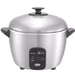 Cookers SPT 3-Cup Stainless Steel Rice Cooker