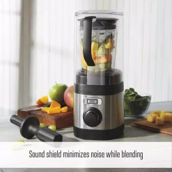 Blenders Weston Pro Series 32 Oz. 11-speed With Sound Shield And 20 Oz. Travel Jar Stainless Steel Blender -MegaChef Sales Shop stainless steel weston countertop blenders 58918 c3 1000