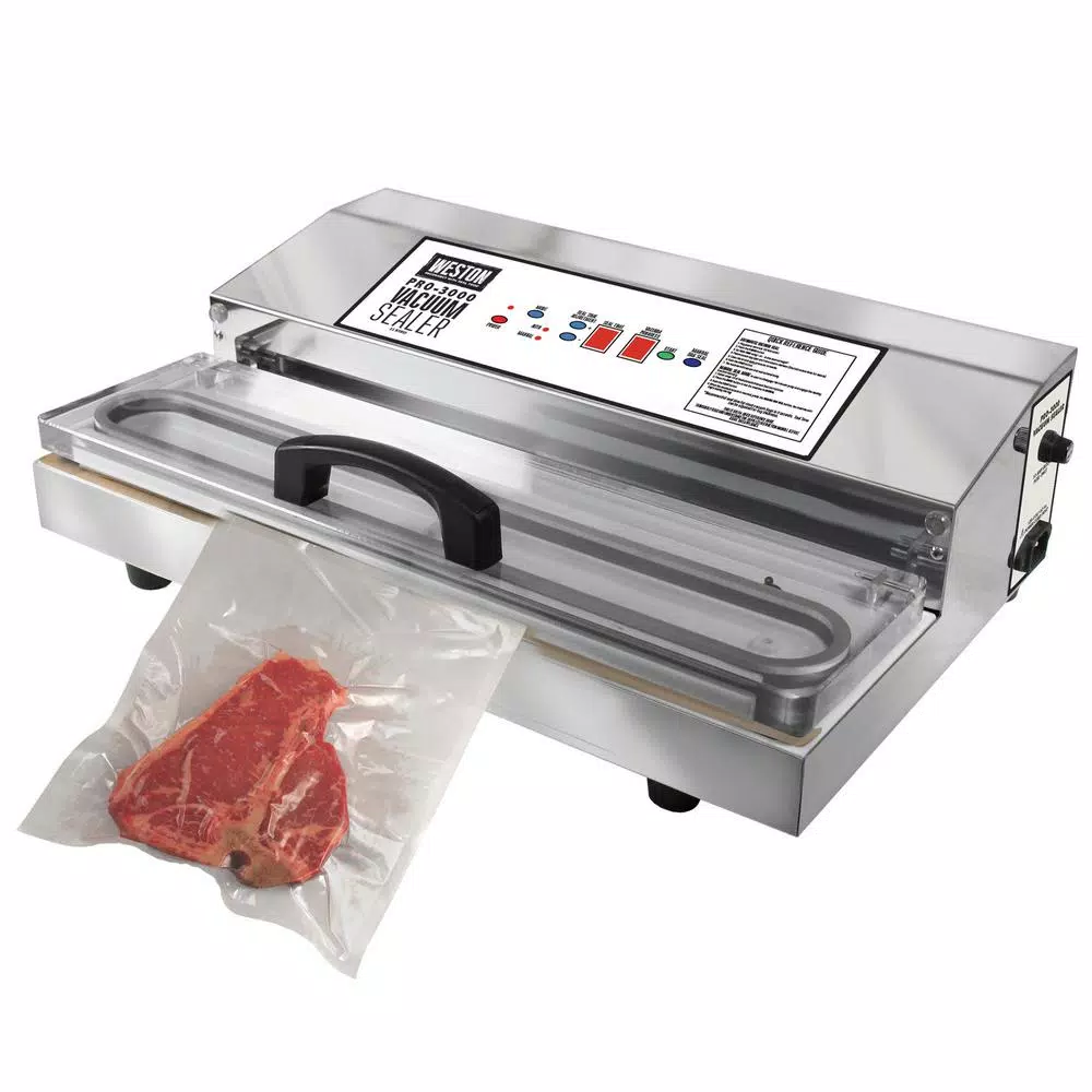 Food Processing Weston Pro-3000 Stainless Steel Food Vacuum Sealer 1 Food Processing Weston Pro-3000 Stainless Steel Food Vacuum Sealer