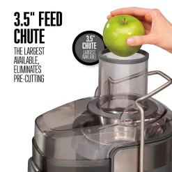 Juicers Weston Super Chute 1100 W 34 Oz. Stainless Steel Centrifugal Juice Extractor With 3.5 Inch Feed Chute -MegaChef Sales Shop stainless steel weston juicers 67902 fa 1000