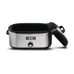 Cookers Weston 22 Qt. Stainless Steel Roaster Oven -MegaChef Sales Shop stainless steel weston slow cookers 03 4100 w c3 1000