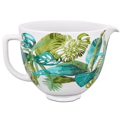 Mixers KitchenAid 5 Qt. Tropical Floral Patterned Ceramic Bowl