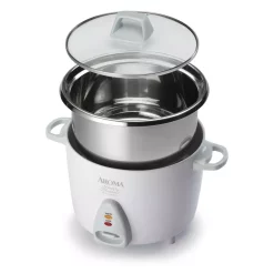Cookers AROMA 14-Cup Rice Cooker In White -MegaChef Sales Shop white aroma rice cookers arc 757sg 4f 1000