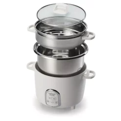 Cookers AROMA NutriWare Digital Pot Style 7-Cup Rice Cooker With Glass Lid And Non-Stick Pot -MegaChef Sales Shop white aroma rice cookers nrc 687sd 1sg 77 1000