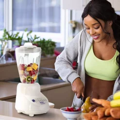 Blenders Better Chef 8 Oz. 450-Watt 10-Speed 4 White Blender -MegaChef Sales Shop white better chef countertop blenders 98580115m 4f 1000