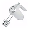 Mixers Better Chef 5-Speed 150-Watt White Hand Mixer With Silver Accents