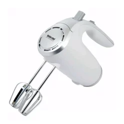 Mixers Better Chef 5-Speed 150-Watt White Hand Mixer With Silver Accents