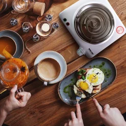 Food Warmers Better Chef Single Burner 7 In. White Electric Portable Countertop Hot Plate With Thermostat 6 Food Warmers Better Chef Single Burner 7 In. White Electric Portable Countertop Hot Plate With Thermostat -MegaChef Sales Shop white better chef hot plates 98575869m 4f 1000