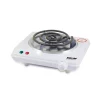 Food Warmers Better Chef Single Burner 7 In. White Electric Portable Countertop Hot Plate With Thermostat