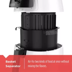 Air Fryers BLACK+DECKER Purifry 2 Qt. White Air Fryer -MegaChef Sales Shop white black black decker air fryers hf100wd a0 1000