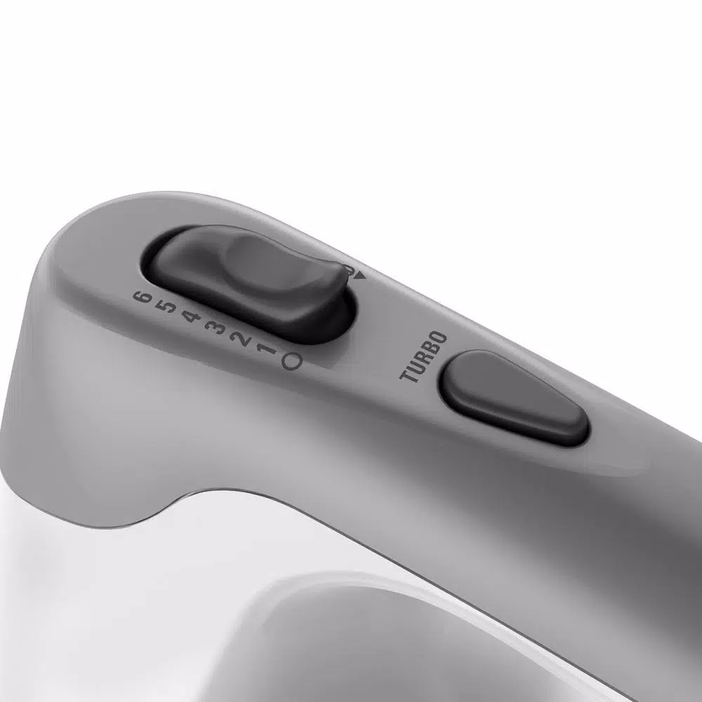 Mixers BLACK+DECKER 6-Speed White Hand Mixer With Beater, Whisk, Whip And Dough Hook Attachments 5 Mixers BLACK+DECKER 6-Speed White Hand Mixer With Beater, Whisk, Whip And Dough Hook Attachments - Image 5