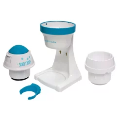Dessert Makers Nostalgia 8 Oz. Blue And White Countertop Snow Cone Machine -MegaChef Sales Shop white blue nostalgia snow cone machines ism1000 44 1000
