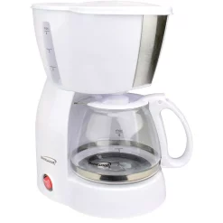 Coffee Makers Brentwood Appliances 4-Cup White Coffee Maker And 2-Slice White Toaster -MegaChef Sales Shop white brentwood appliances drip coffee makers 843631123430 4f 1000