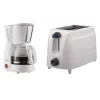 Coffee Makers Brentwood Appliances 4-Cup White Coffee Maker And 2-Slice White Toaster