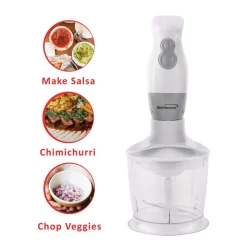 Mixers Brentwood Appliances 2-Speed White Hand Mixer Blender And Food Processor With Balloon Whisk -MegaChef Sales Shop white brentwood appliances hand mixers hb 38w 1f 1000