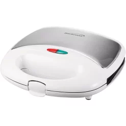 Electric Skillets & Indoor Grills Brentwood Appliances 750-Watt White Dual Sandwich Maker