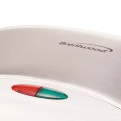 Electric Skillets & Indoor Grills Brentwood Appliances White Nonstick Panini Press And Sandwich Maker -MegaChef Sales Shop white brentwood appliances panini presses ts 245 4f 1000