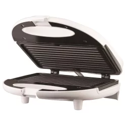 Electric Skillets & Indoor Grills Brentwood Appliances White Nonstick Panini Press And Sandwich Maker