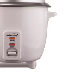 Cookers Brentwood Appliances 5-Cup White Rice Cooker With Food Steamer -MegaChef Sales Shop white brentwood appliances rice cookers ts 600s 40 1000