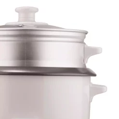 Cookers Brentwood Appliances 5-Cup White Rice Cooker With Food Steamer -MegaChef Sales Shop white brentwood appliances rice cookers ts 600s 4f 1000