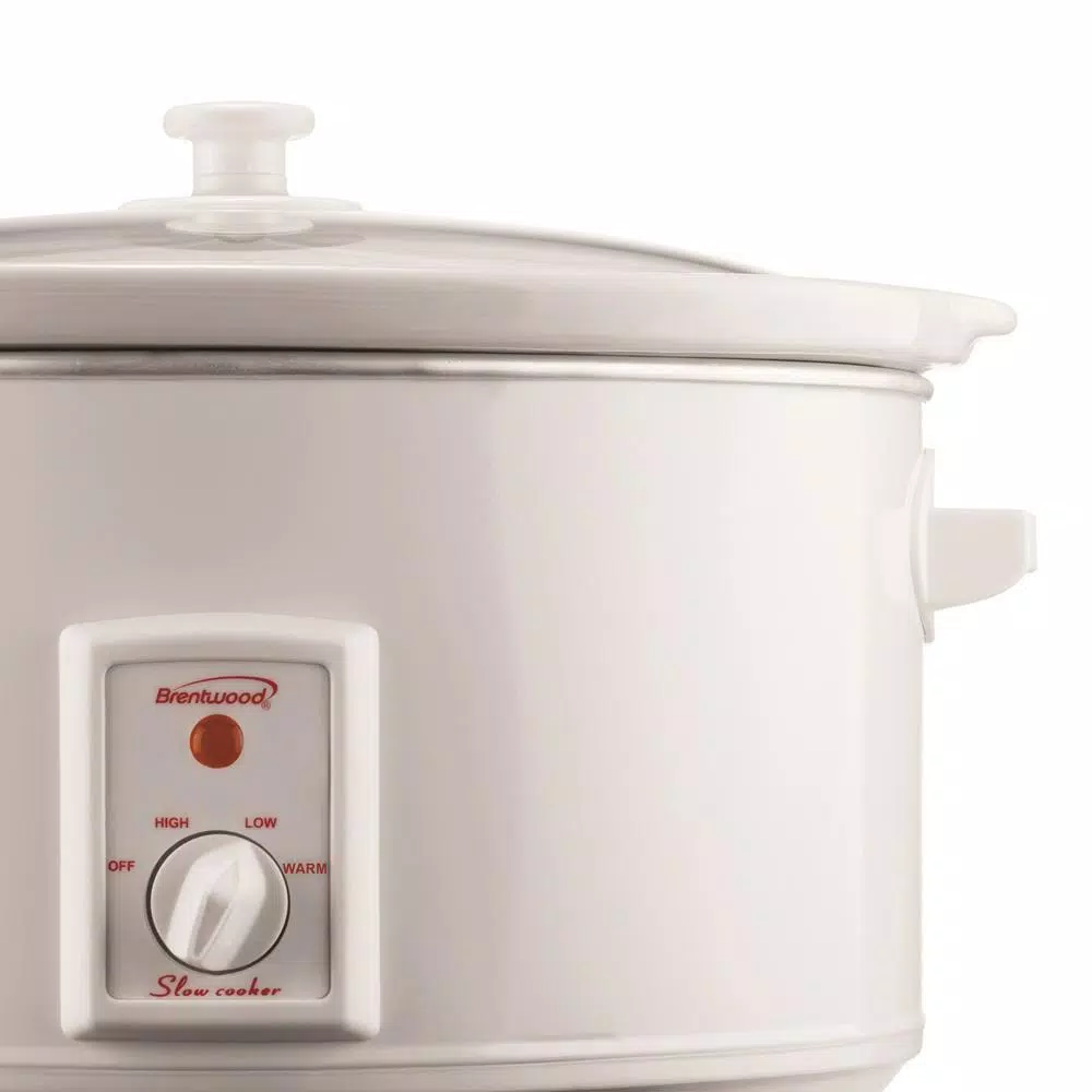 Cookers Brentwood Appliances 8 Qt. White Slow Cooker 3 Cookers Brentwood Appliances 8 Qt. White Slow Cooker - Image 3