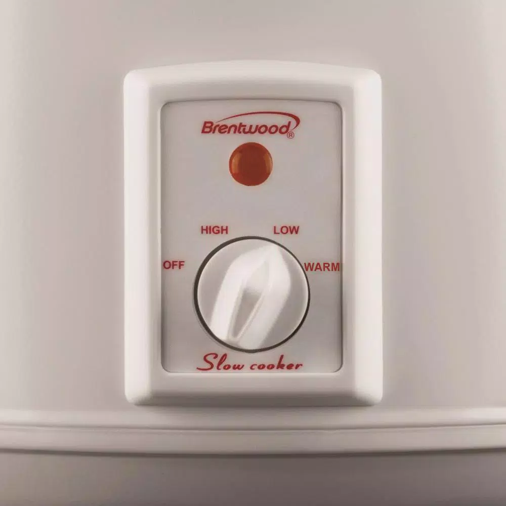Cookers Brentwood Appliances 8 Qt. White Slow Cooker 4 Cookers Brentwood Appliances 8 Qt. White Slow Cooker - Image 4