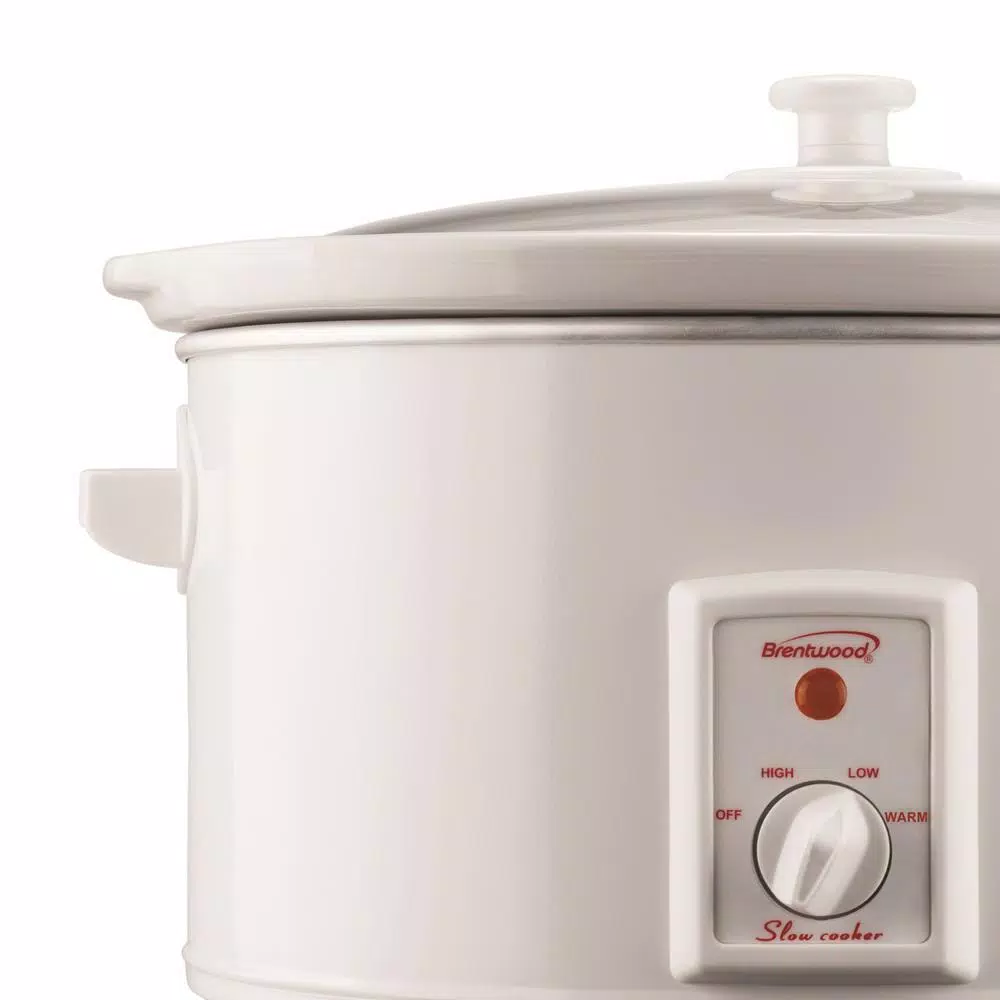 Cookers Brentwood Appliances 8 Qt. White Slow Cooker 2 Cookers Brentwood Appliances 8 Qt. White Slow Cooker - Image 2