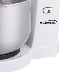 Mixers Brentwood Appliances 3 Qt. 5-Speed White With Stainless Steel Mixing Bowl Stand Mixer 13 Mixers Brentwood Appliances 3 Qt. 5-Speed White With Stainless Steel Mixing Bowl Stand Mixer -MegaChef Sales Shop white brentwood appliances stand mixers sm 1162w fa 1000