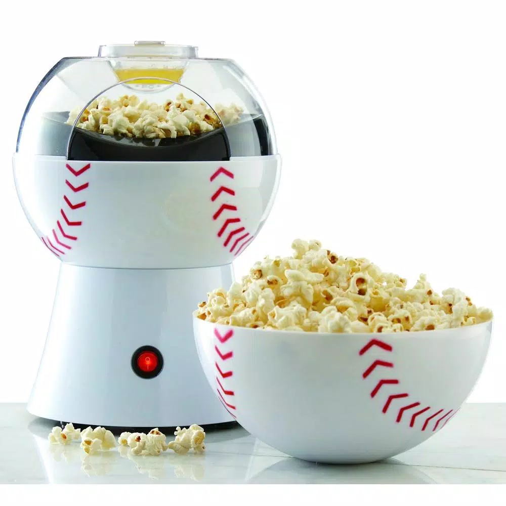 Popcorn Machines Brentwood Baseball 2 Oz. White Countertop Popcorn Machine 2 Popcorn Machines Brentwood Baseball 2 Oz. White Countertop Popcorn Machine - Image 2