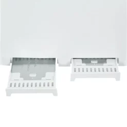 Toasters Cuisinart Compact 4-Slice White Wide Slot Toaster With Crumb Tray -MegaChef Sales Shop white cuisinart pop up toasters cpt 142 fa 1000