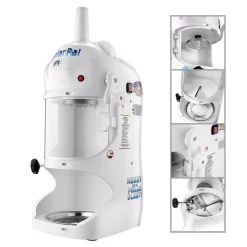 Dessert Makers Great Northern Great Northern Polar Pal 128 Oz. White Ice Block Shaver And Snow Cone Machine -MegaChef Sales Shop white great northern snow cone machines hwd630234 fa 1000