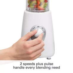 Blenders Hamilton Beach Go Sport 20 Oz. 3-Speed White Blender -MegaChef Sales Shop white hamilton beach countertop blenders 51142 c3 1000