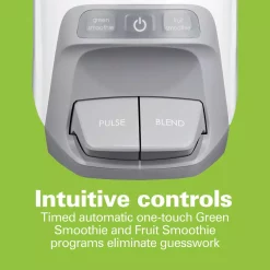 Blenders Hamilton Beach Power Blender Plus 20 Oz. 2-Speed Gray Blender With Leak Proof Flip-Top Lid -MegaChef Sales Shop white hamilton beach countertop blenders 53625 1f 1000