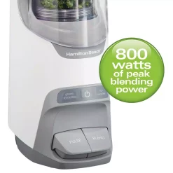 Blenders Hamilton Beach Power Blender Plus 20 Oz. 2-Speed Gray Blender With Leak Proof Flip-Top Lid -MegaChef Sales Shop white hamilton beach countertop blenders 53625 c3 1000