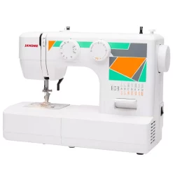 Sewing Machines Janome MOD-15 Easy-to-Use Sewing Machine With Top Drop-In Bobbin System -MegaChef Sales Shop white janome sewing machines 00150812 40 1000