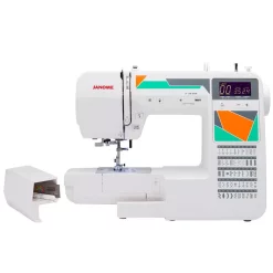 Sewing Machines Janome MOD-50 Computerized Sewing Machine With 50-Stitches -MegaChef Sales Shop white janome sewing machines 00181050dc 77 1000