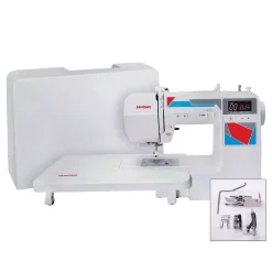 Sewing Machines Janome MOD-100Q Quilting And Sewing Machine With Bonus Quilting Accessories -MegaChef Sales Shop white janome sewing machines 00181100dcq 1d 1000