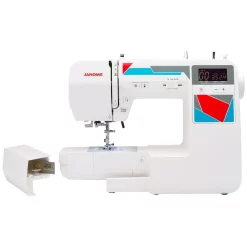 Sewing Machines Janome MOD-100Q Quilting And Sewing Machine With Bonus Quilting Accessories -MegaChef Sales Shop white janome sewing machines 00181100dcq 40 1000