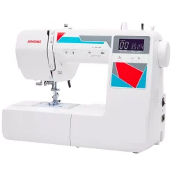 Sewing Machines Janome MOD-100Q Quilting And Sewing Machine With Bonus Quilting Accessories -MegaChef Sales Shop white janome sewing machines 00181100dcq a0 1000