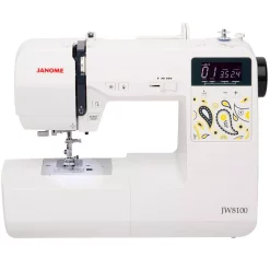Sewing Machines Janome JW8100 100-Stitch Sewing Machine With Bonus Accessories -MegaChef Sales Shop white janome sewing machines 001jw8100 76 1000