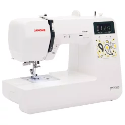 Sewing Machines Janome JW8100 100-Stitch Sewing Machine With Bonus Accessories -MegaChef Sales Shop white janome sewing machines 001jw8100 e1 1000 1