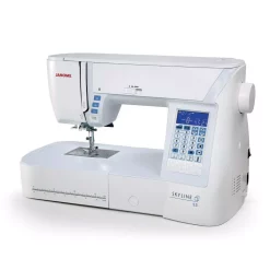 Sewing Machines Janome Skyline S3 120 Stitch Sewing Machine With Large Workspace -MegaChef Sales Shop white janome sewing machines 001sks3 4f 1000